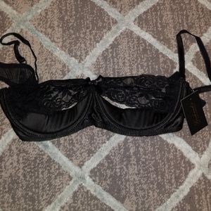 Frederick's of Hollywood half cup lace bra